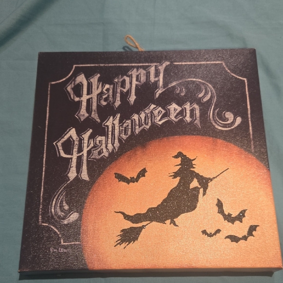 Kim Lewis Other - Kim Lewis Happy Halloween Witch Wall Art
